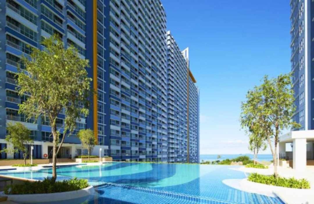 2 ห้องนอน 2 ห้องน้ำ Seaview Jomtien ชั้น18 Leilighet Eksteriør bilde